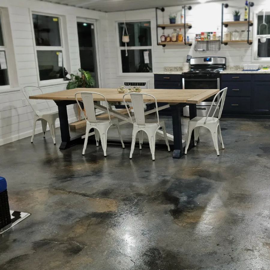 ColorWave Black, Stone & Iron Gray Concrete Floor