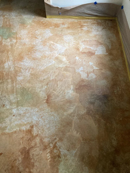 After spraying a second coat of Malayan Buff over Cola splashes, much more to our liking!