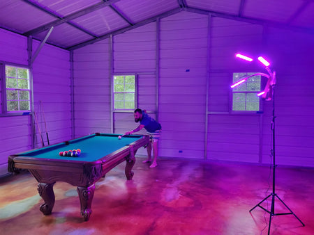 everstain barn smooth concrete azure blue cola desert amber stain man cave