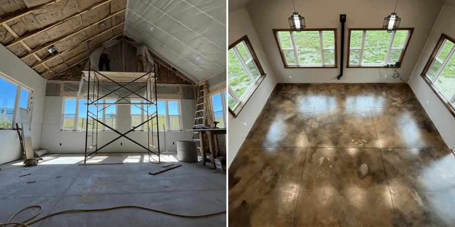 Make Concrete Look Like Marble with Stains