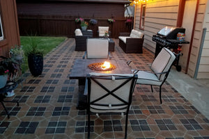 Desert Amber & Coffee Brown EverStains on Concrete Pavers