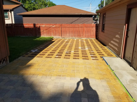 Staining Concrete Brick Pavers