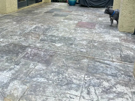 Faded Concrete Patio