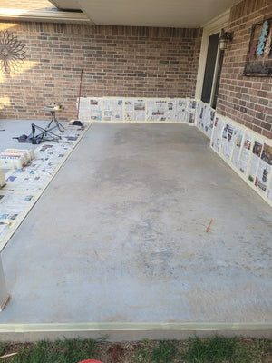 Concrete patio