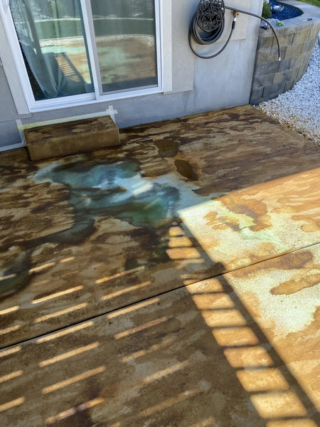 3 everstain acid stain patio concrete azure blue cola floor malayan buff
