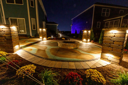Acid Stained Concrete Patio Floor