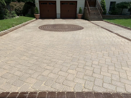 Aztec Brown Portico Paver Stain Accent Detail