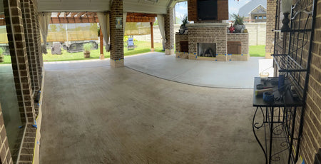 The back porch prior to the makeover