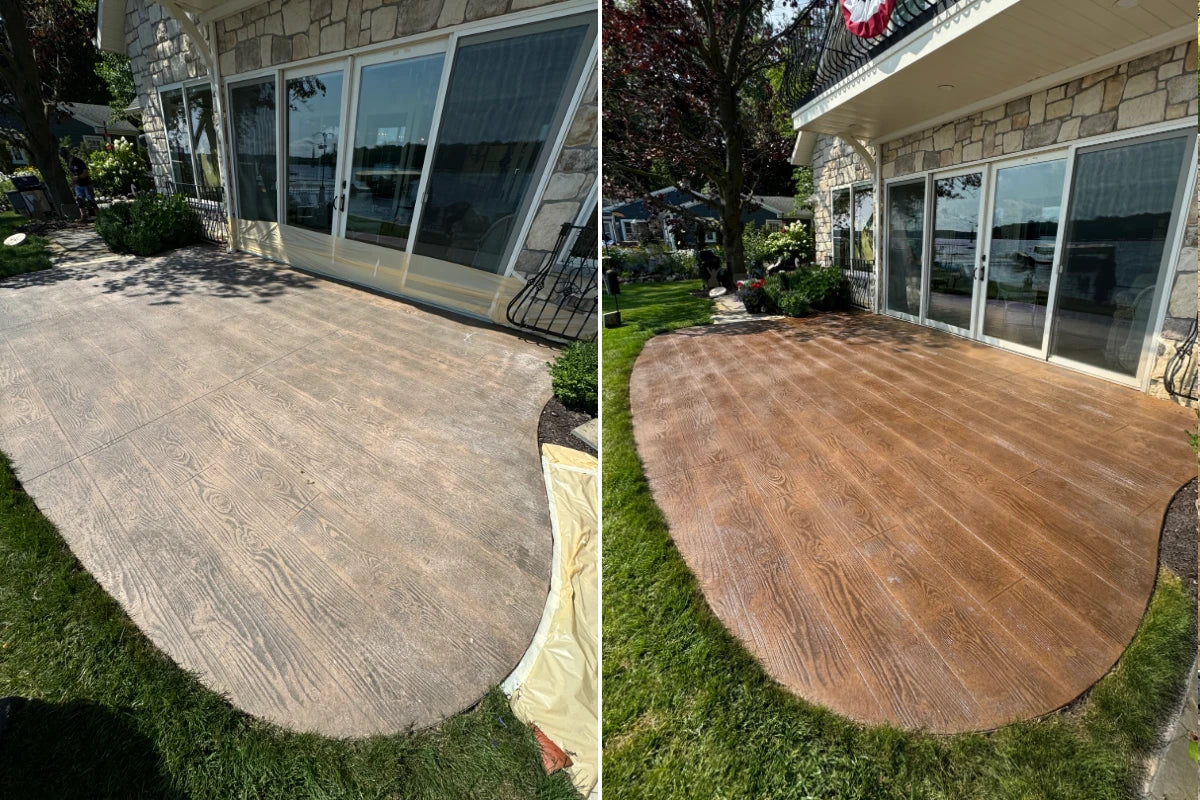 restored-integral-pigment-wood-plank-stamped-concrete-patio-driftwood-antiquing
