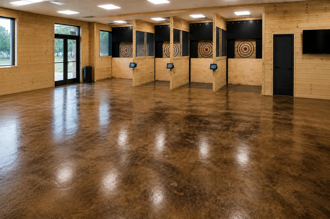 Coffe Brown acid stain shooting range
