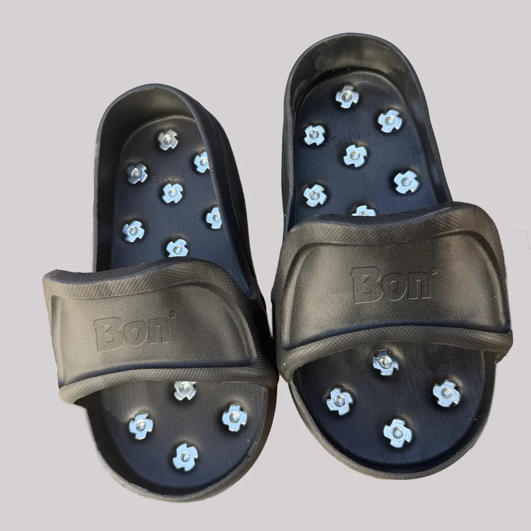 CreteClogs™ Slip-On Pro Spiked Shoes for Stains, Sealers, Epoxy & Overlays