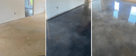 Vibrance Dye application charcoal stormy gray and white