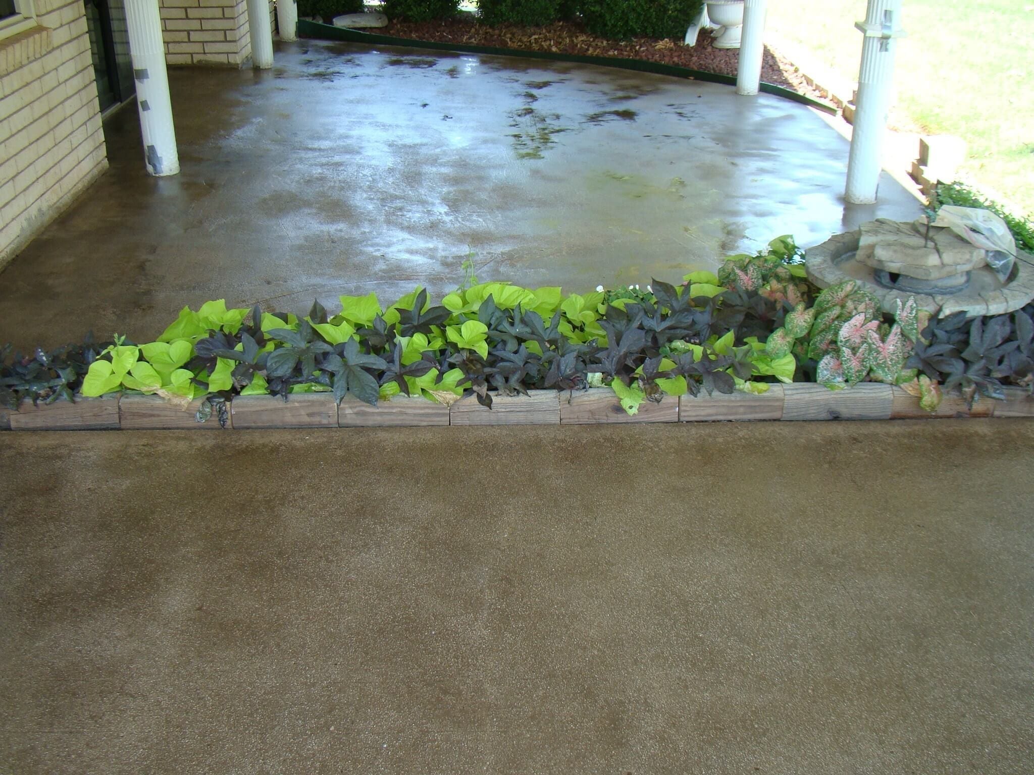 How To Stain Your Old Concrete Patio Direct Colors DIY Home Project