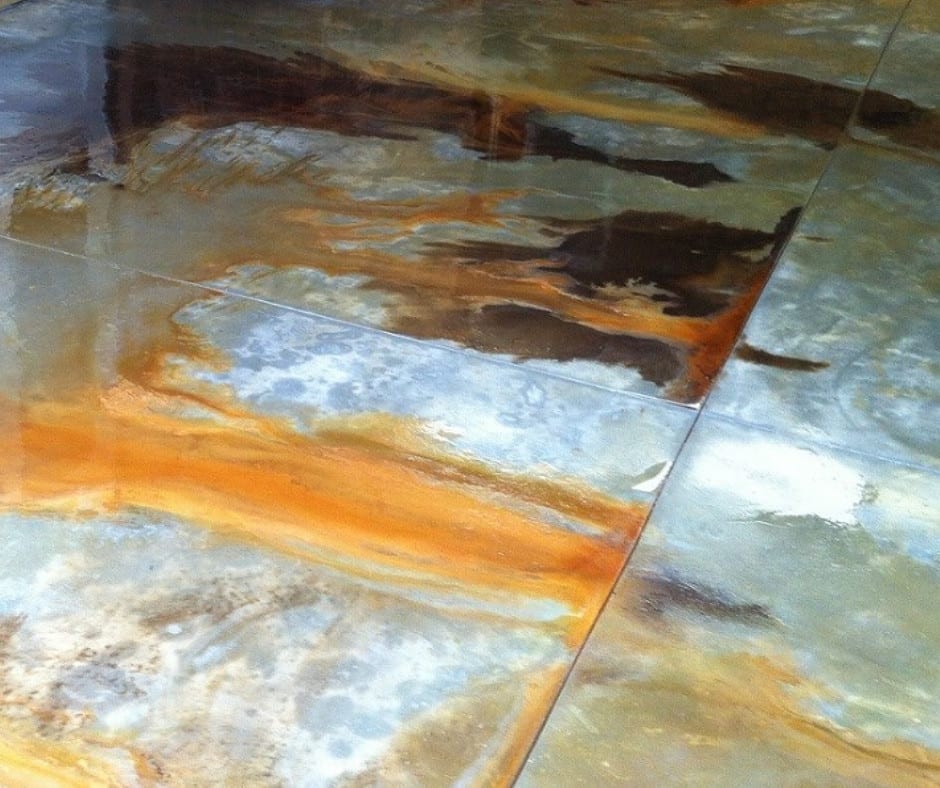 How To Layer Two or More Concrete Acid Stain Colors