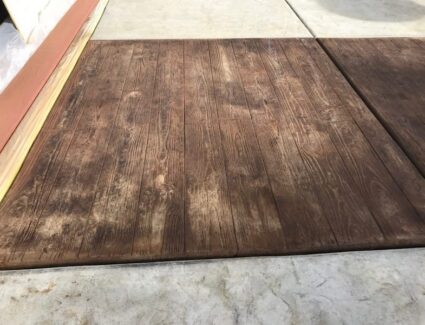 Acid Staining Faux Wood Stamped Concrete Acid Staining Faux Wood Stamped Concrete