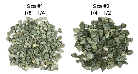 Crushed Granite Aggregate Size Ruler