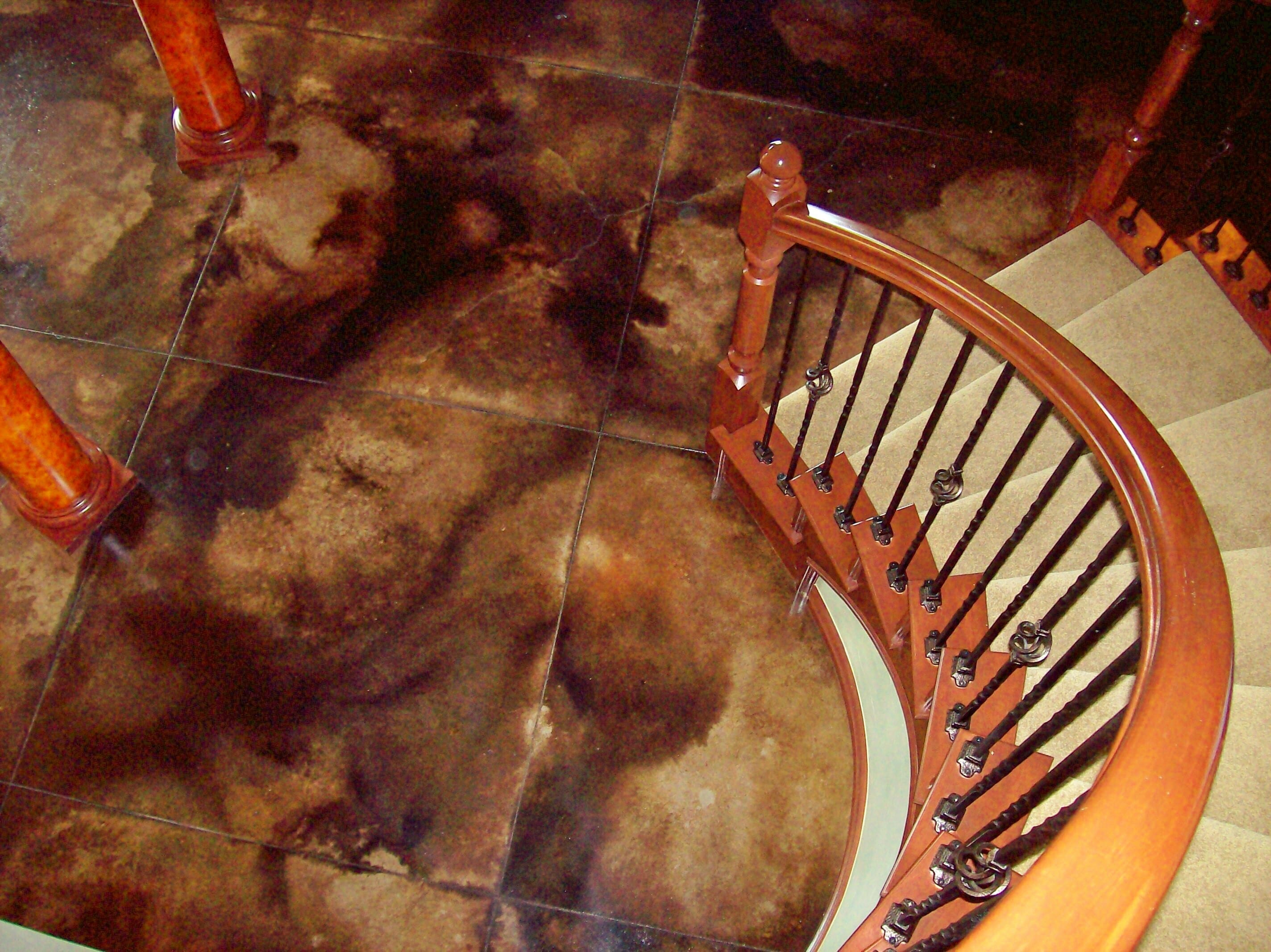 Marble Acid Stained Concrete Floor Direct Colors