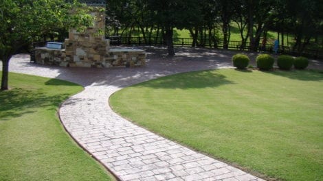 Stamped Concrete Entertainment Area