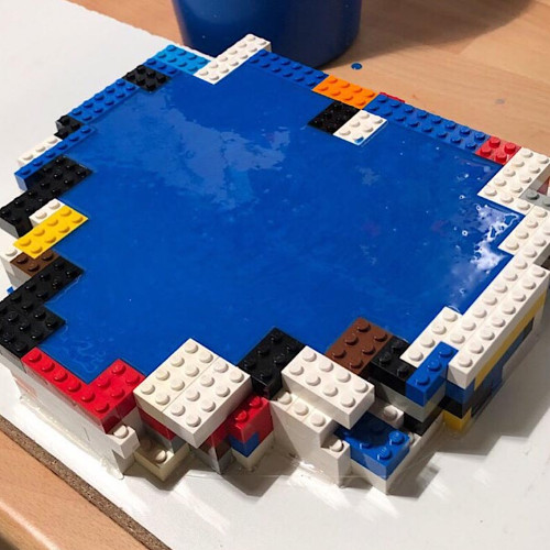 Concrete Lego Mold Making