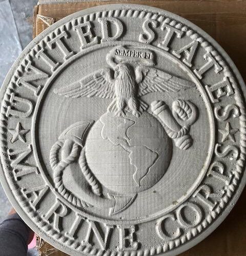 Concrete Colored Coin Decor