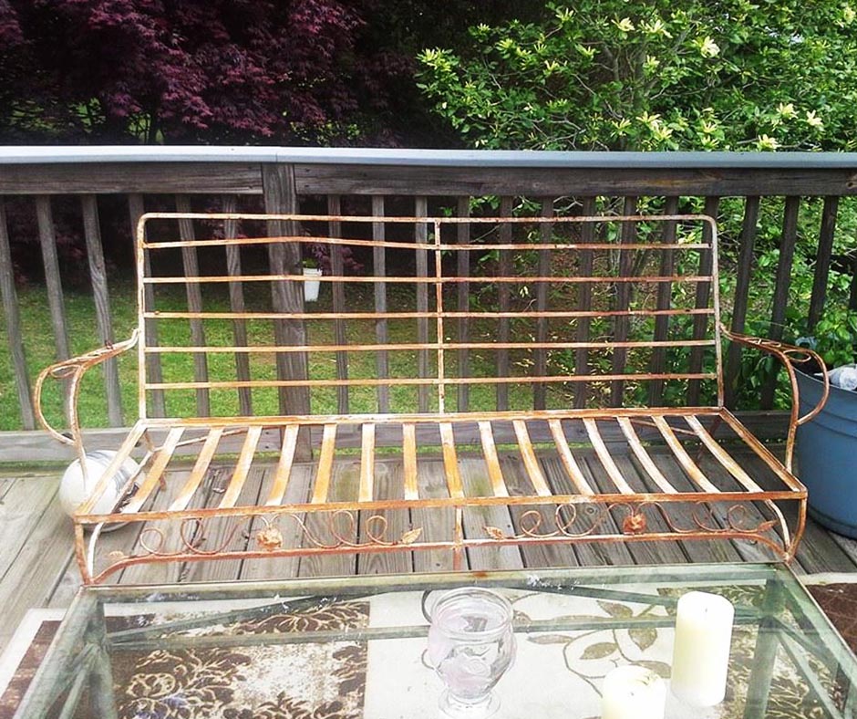 Old Wire Mesh Bench