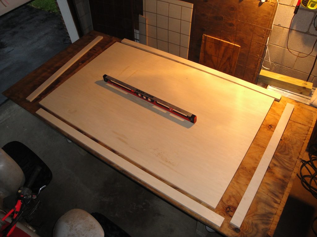 Concrete Table Melamine Form Construction