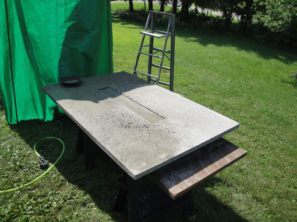 Unfinished Concrete Table