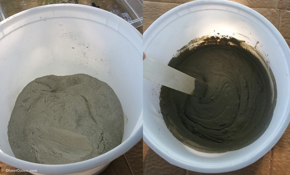 Mixing Concrete Overlay
