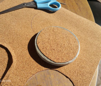 DIY Concrete Coasters - Cork DIY Concrete Coasters - Cork