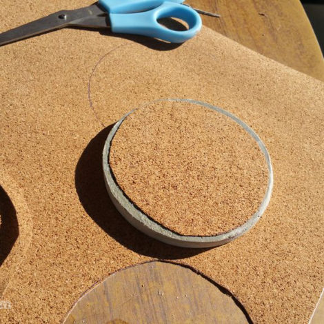 DIY Concrete Coasters - Cork DIY Concrete Coasters - Cork