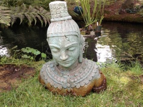 Acid Stained Concrete Buddha