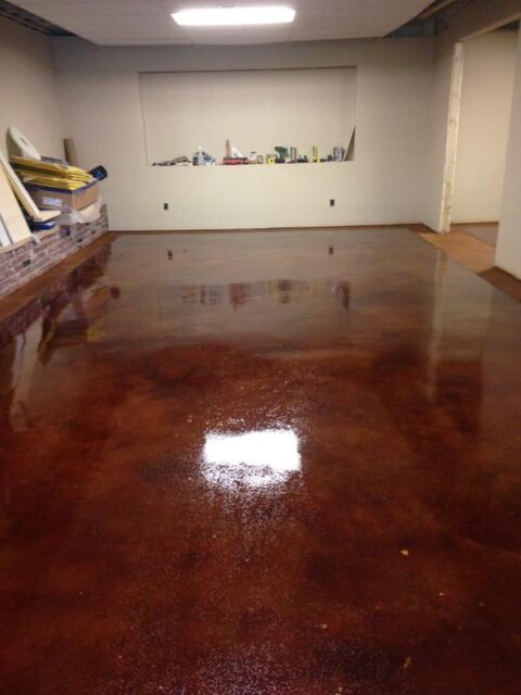 Acid Stained High Gloss Floor
