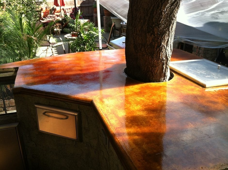 Sealed Outdoor Kitchen Countertop