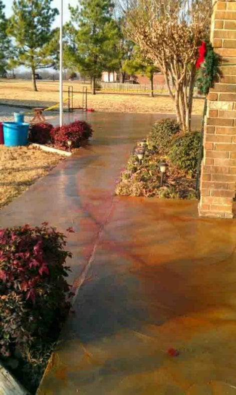 Stained Colored Concrete Sealer
