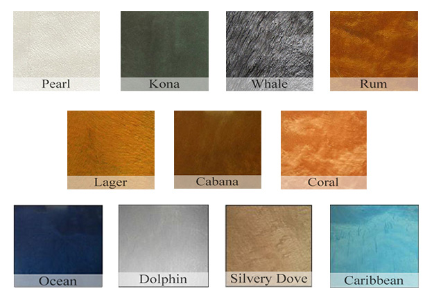 Metallic Epoxy Concrete Countertop Sealer Direct Colors
