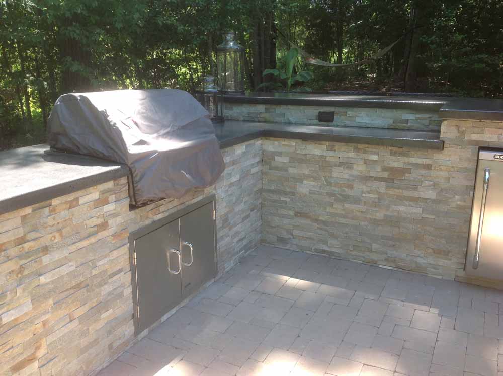 Outdoor Kitchen Concrete Countertop Design