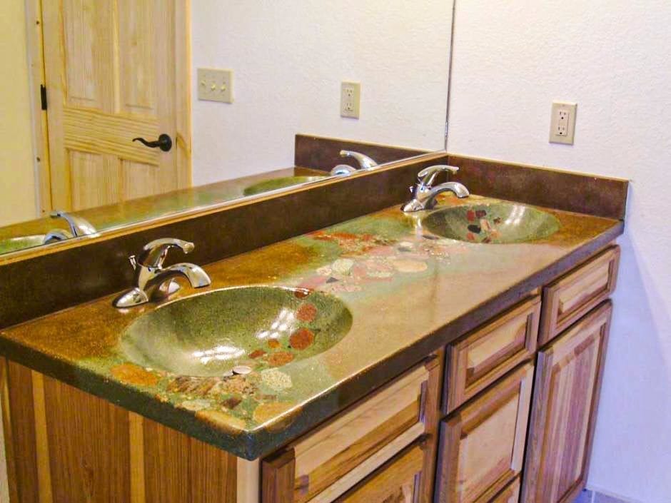 Crushed Granite Aggregates In Countertop Design Direct Colors