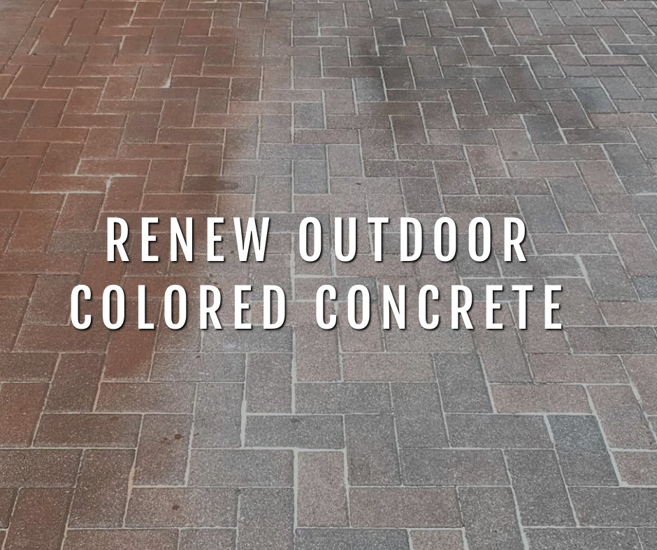 Design by colorant: Renew Outdoor Colored Concrete with Tinted Sealers