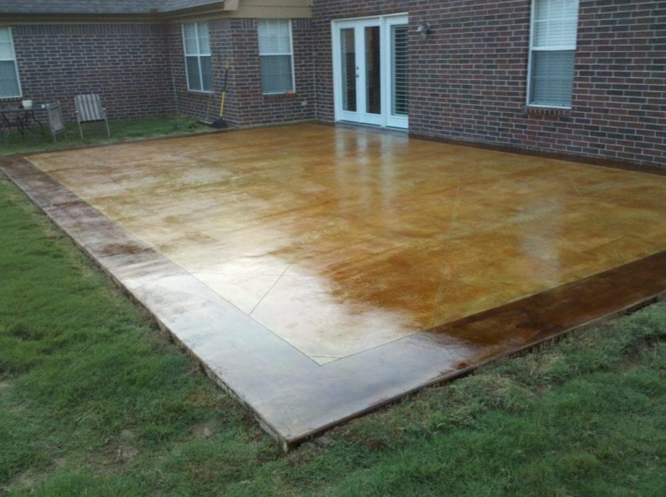 How to Acid Stain a Concrete Patio Floor Direct Colors