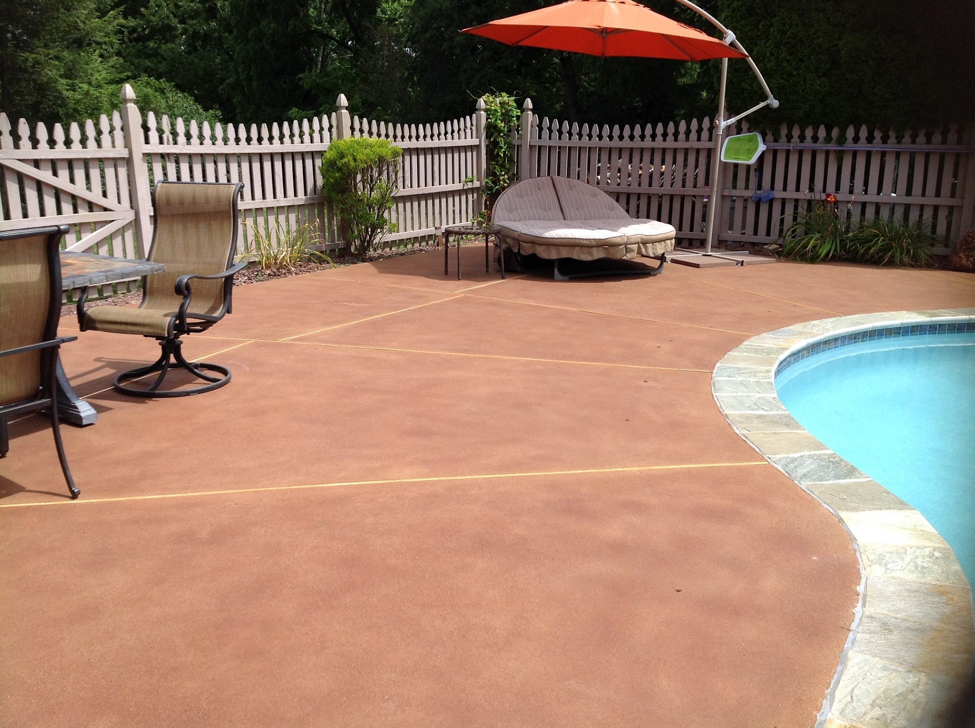 Antiqued Pool Deck