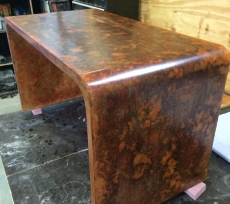 Patina Acid Stained Desk Patina Acid Stain Desk