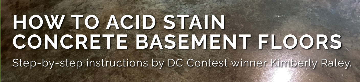 How to Acid Stain Concrete Basement Floor