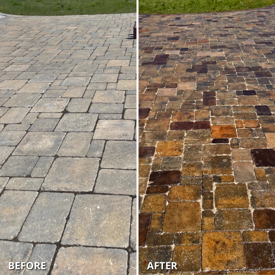 How to Stain Concrete Paver Driveways Direct Colors