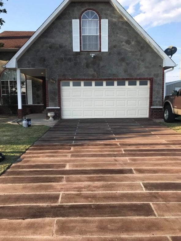 How Do You Stain Concrete to Look Like Wood 