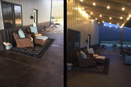 Pole Barn Patio