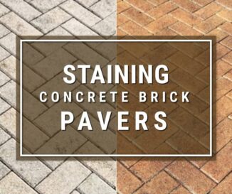 Staining Concrete Brick Pavers