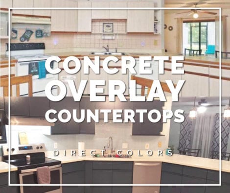 White Concrete Countertop Integral Pigment Direct Colors