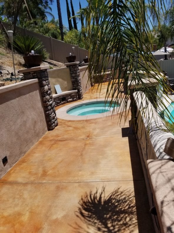 Stained Broom Finish Concrete DIY Gallery Direct Colors