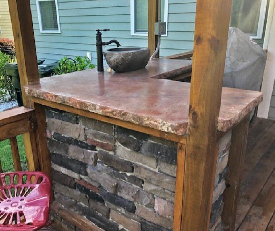 Outdoor Concrete Countertop