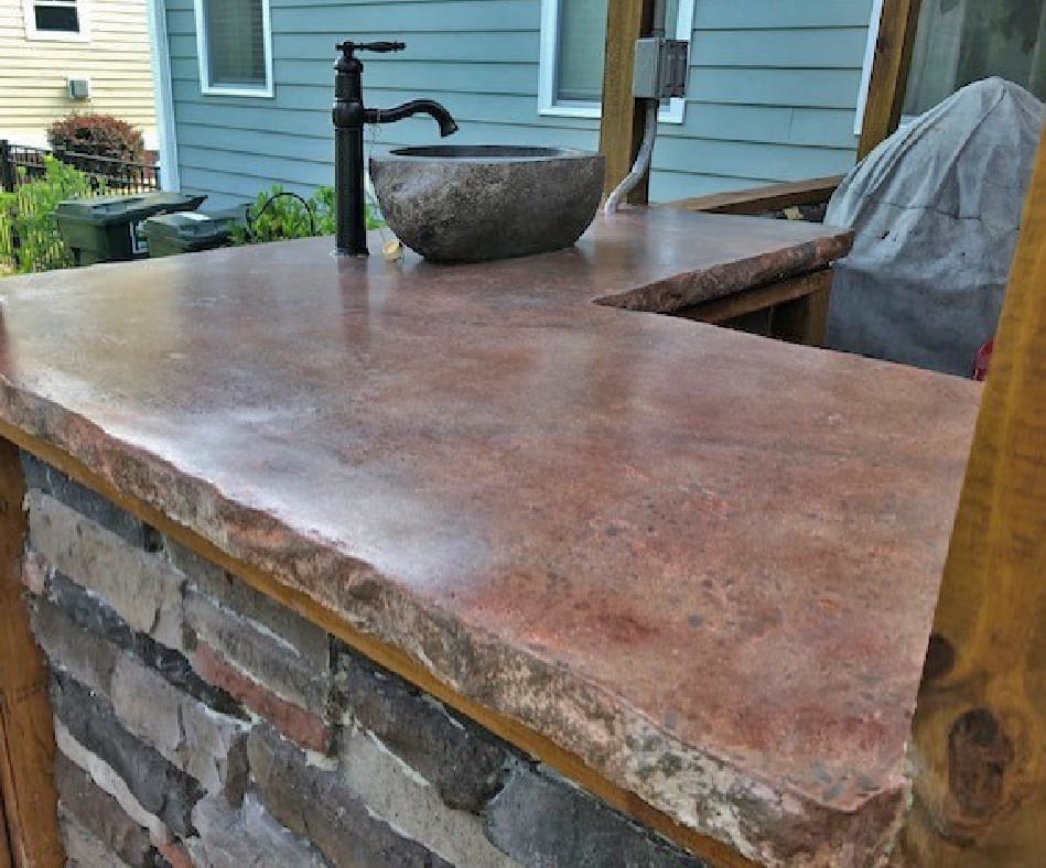 concrete countertop stain colors